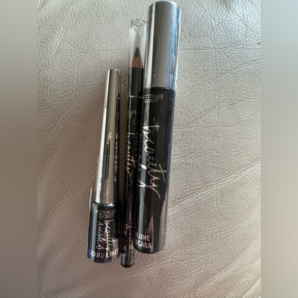 3 x Victoria’s Secret Liquid Eyeliner Pencil Eyeliner Mascara Black Bund…